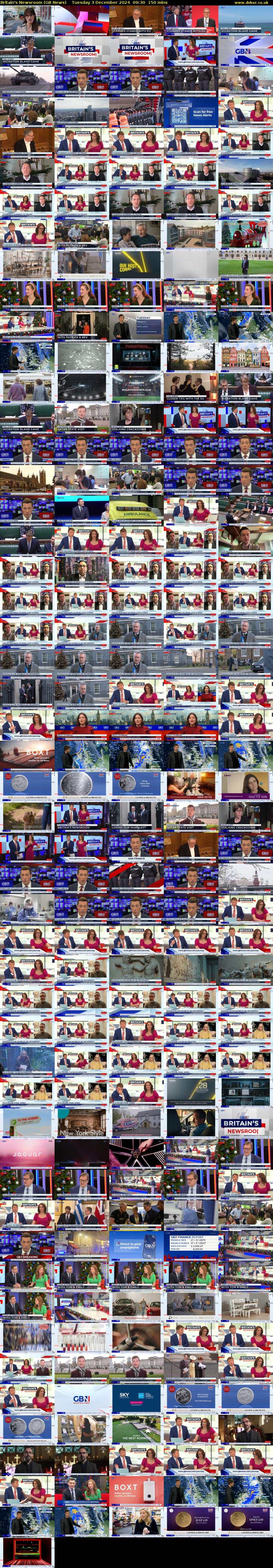 Britain's Newsroom (GB News) Tuesday 3 December 2024 09:30 - 12:00