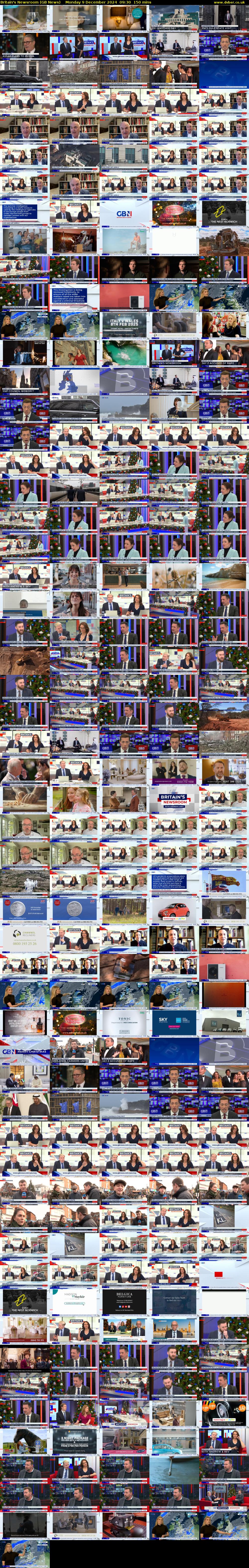 Britain's Newsroom (GB News) Monday 9 December 2024 09:30 - 12:00