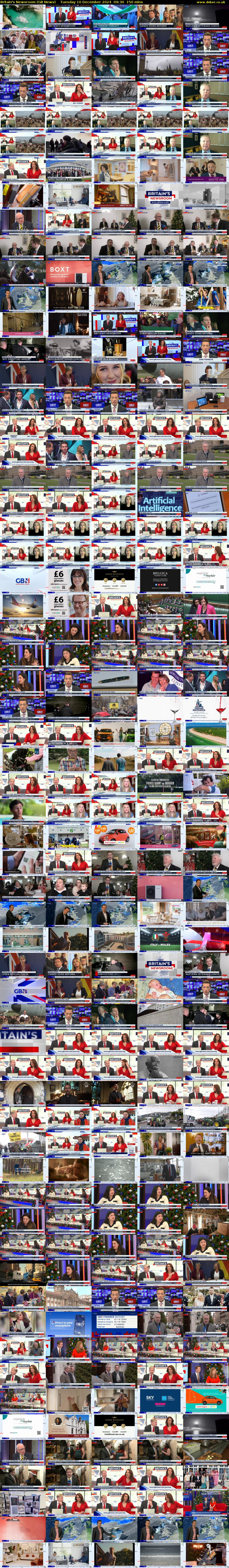 Britain's Newsroom (GB News) Tuesday 10 December 2024 09:30 - 12:00