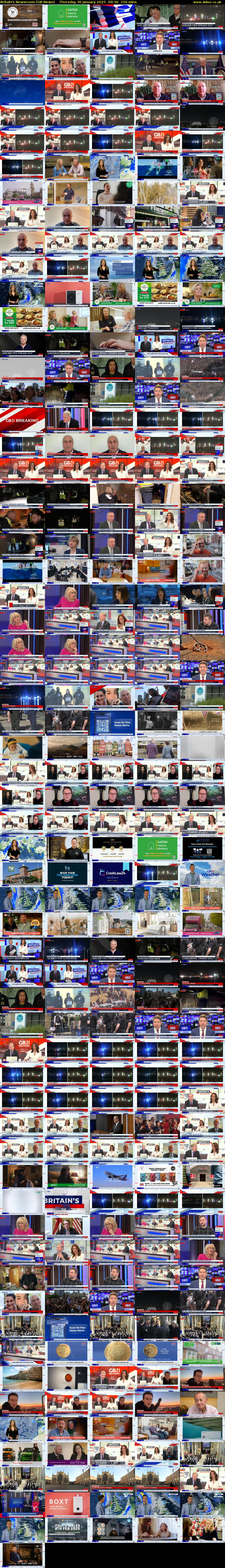 Britain's Newsroom (GB News) Thursday 30 January 2025 09:30 - 12:00