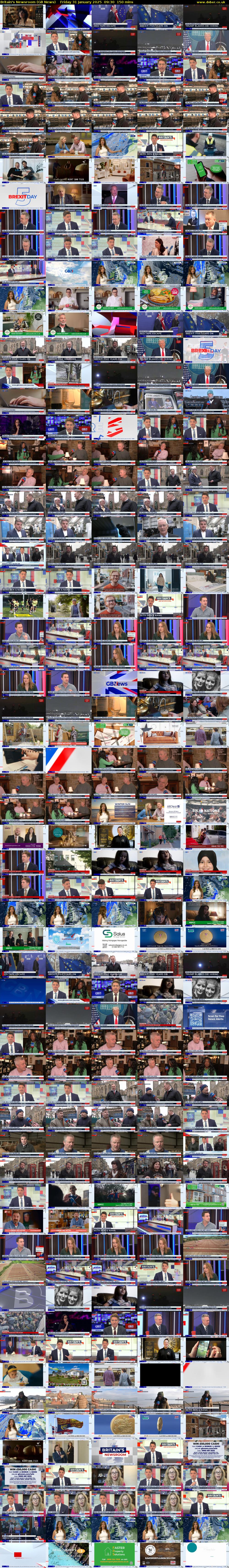Britain's Newsroom (GB News) Friday 31 January 2025 09:30 - 12:00
