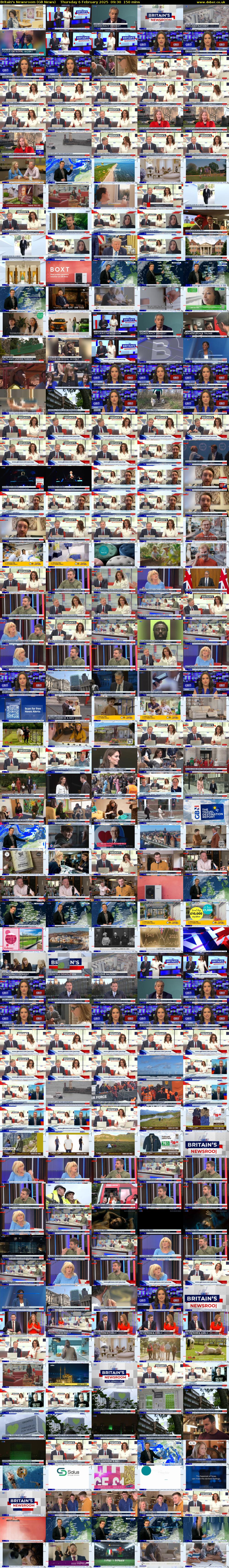 Britain's Newsroom (GB News) Thursday 6 February 2025 09:30 - 12:00