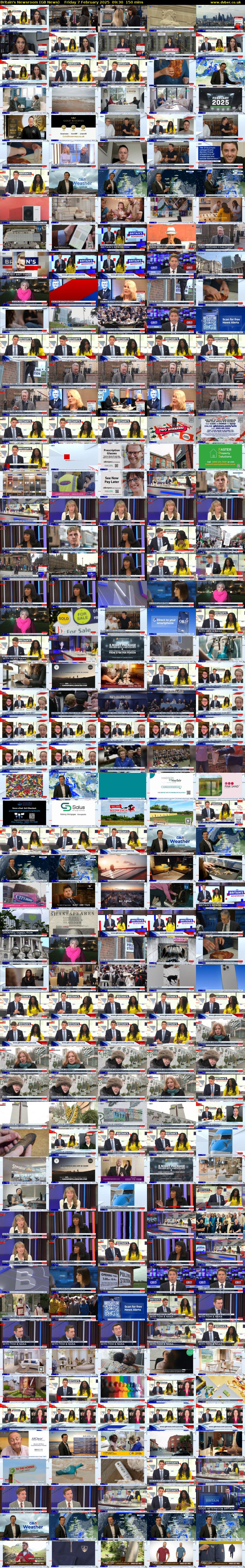 Britain's Newsroom (GB News) Friday 7 February 2025 09:30 - 12:00