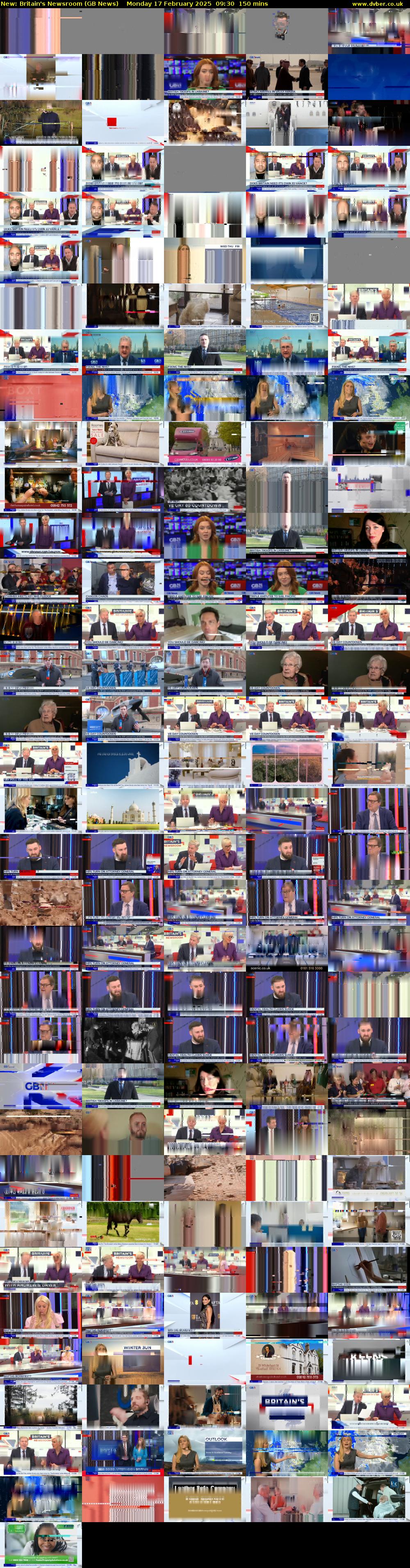 Britain's Newsroom (GB News) Monday 17 February 2025 09:30 - 12:00