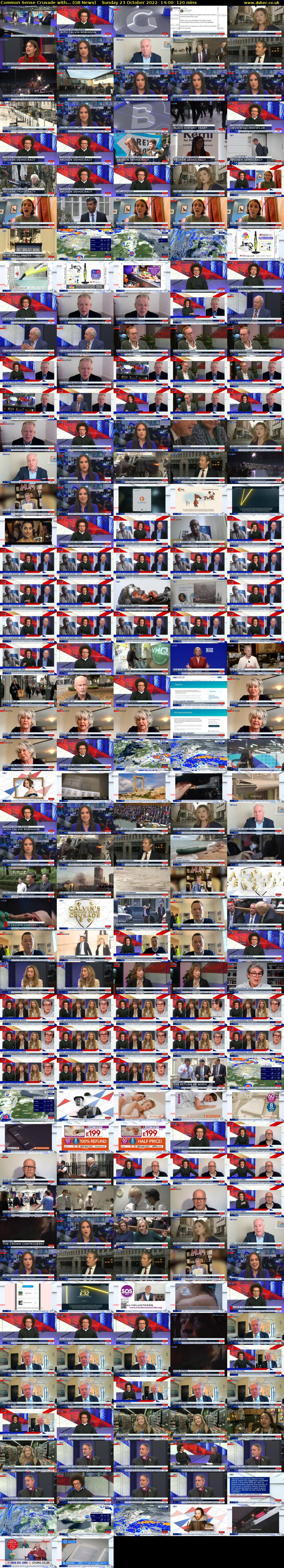 Common Sense Crusade with... (GB News) Sunday 23 October 2022 14:00 - 16:00
