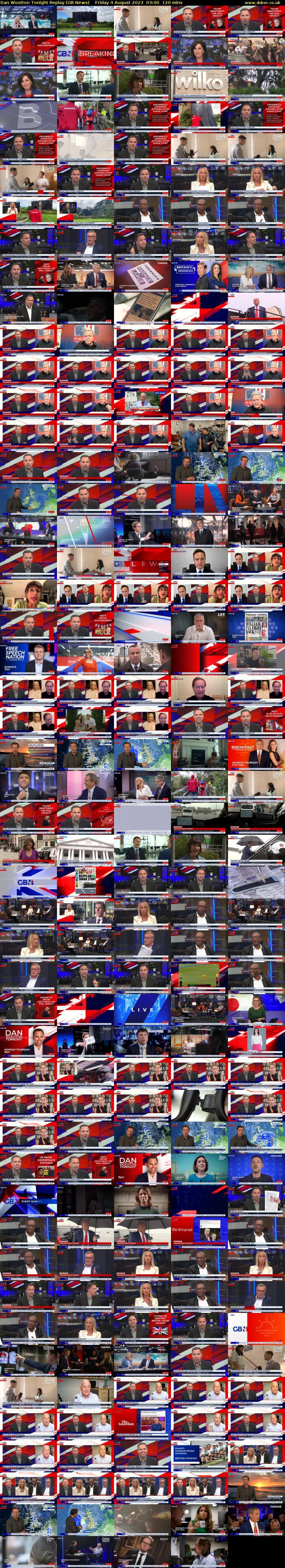 Dan Wootton Tonight Replay (GB News) Friday 4 August 2023 03:00 - 05:00