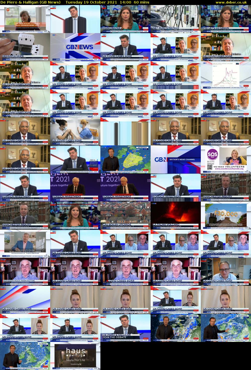 De Piero & Halligan (GB News) Tuesday 19 October 2021 14:00 - 15:00
