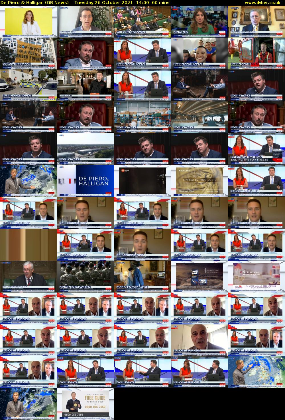 De Piero & Halligan (GB News) Tuesday 26 October 2021 14:00 - 15:00