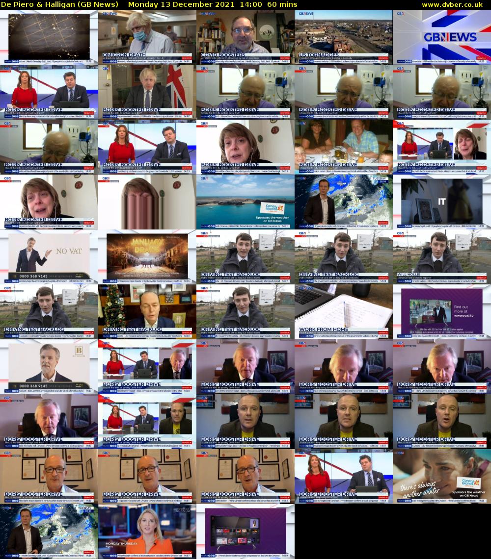 De Piero & Halligan (GB News) Monday 13 December 2021 14:00 - 15:00