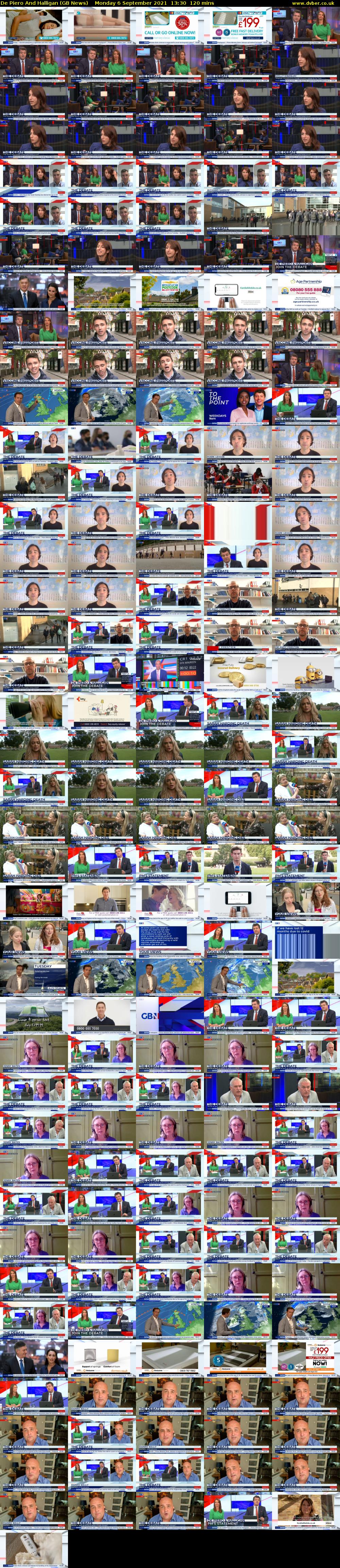 De Piero And Halligan (GB News) Monday 6 September 2021 13:30 - 15:30