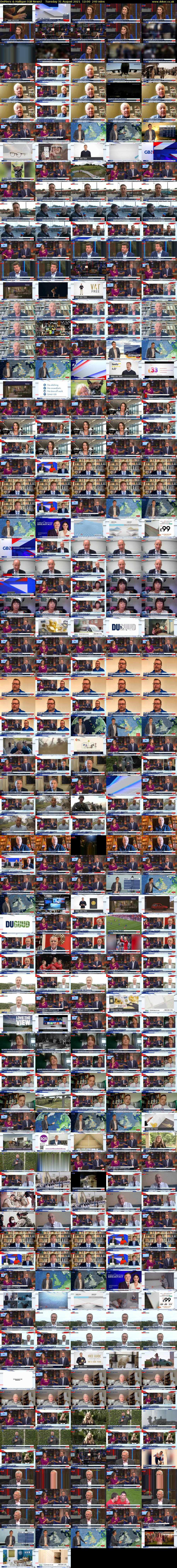 DePiero & Halligan (GB News) Tuesday 31 August 2021 12:00 - 16:00