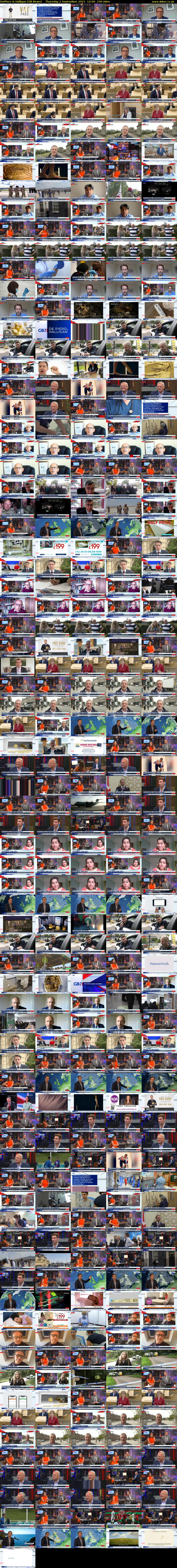 DePiero & Halligan (GB News) Thursday 2 September 2021 12:00 - 16:00