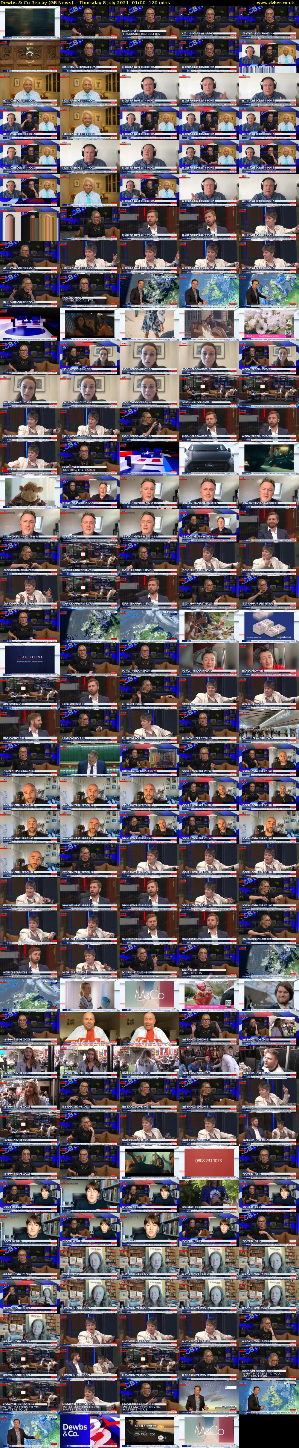 Dewbs & Co Replay (GB News) Thursday 8 July 2021 01:00 - 03:00