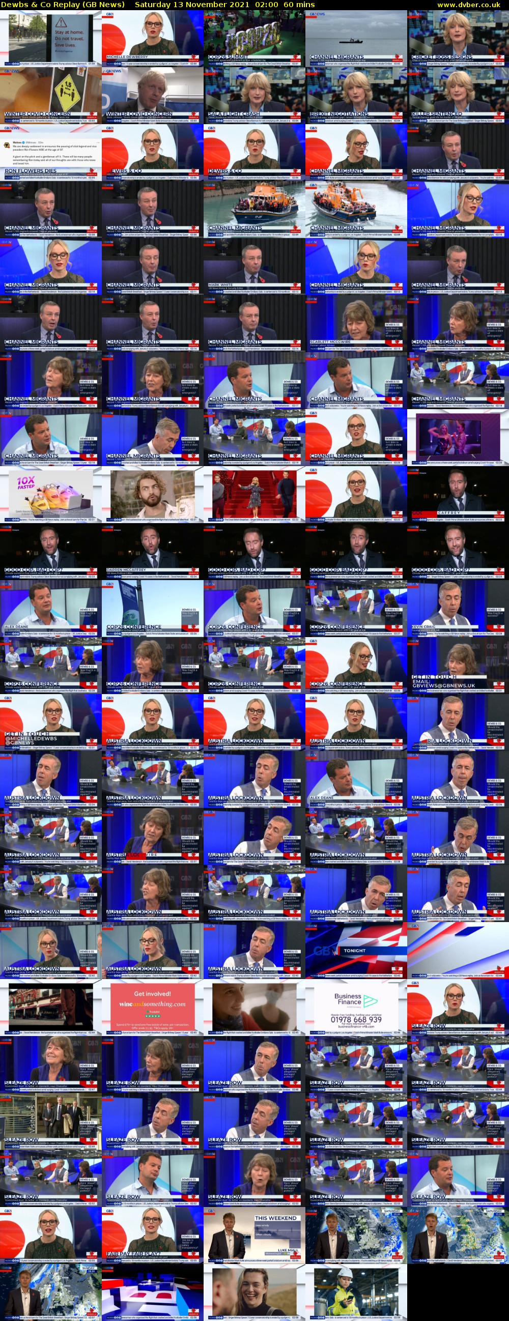 Dewbs & Co Replay (GB News) Saturday 13 November 2021 02:00 - 03:00