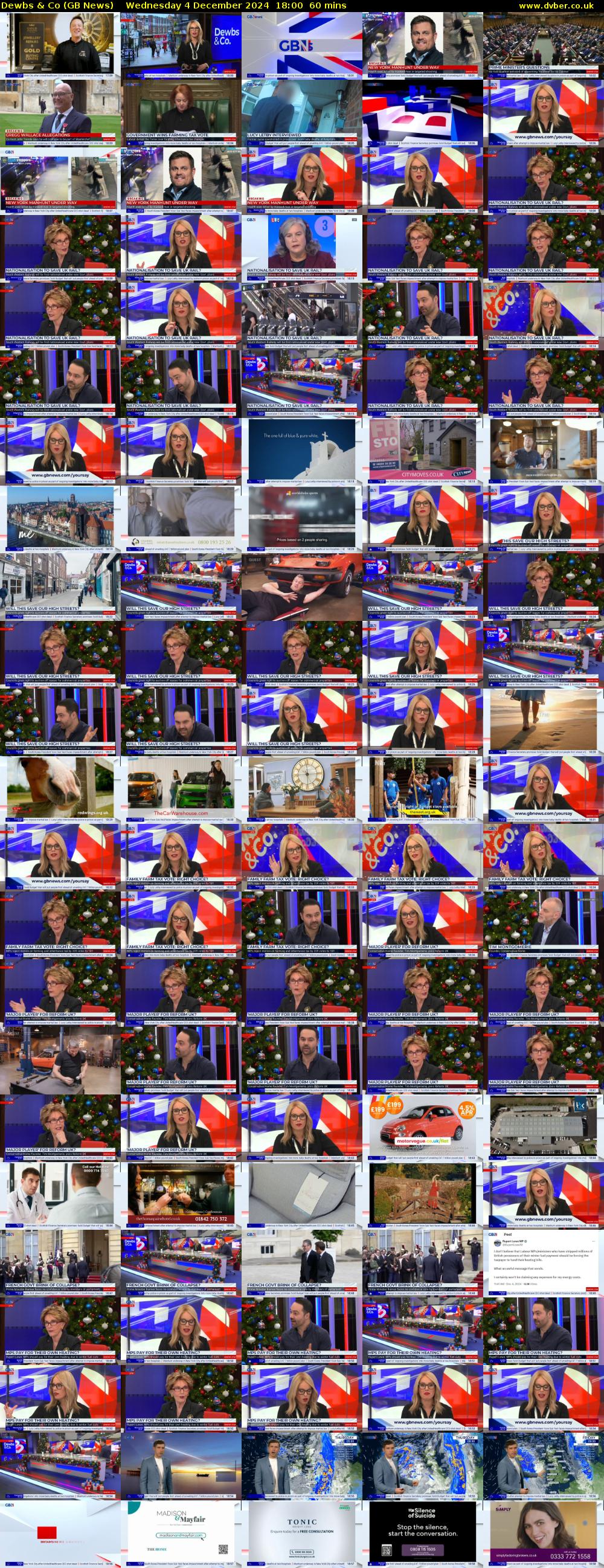 Dewbs & Co (GB News) Wednesday 4 December 2024 18:00 - 19:00