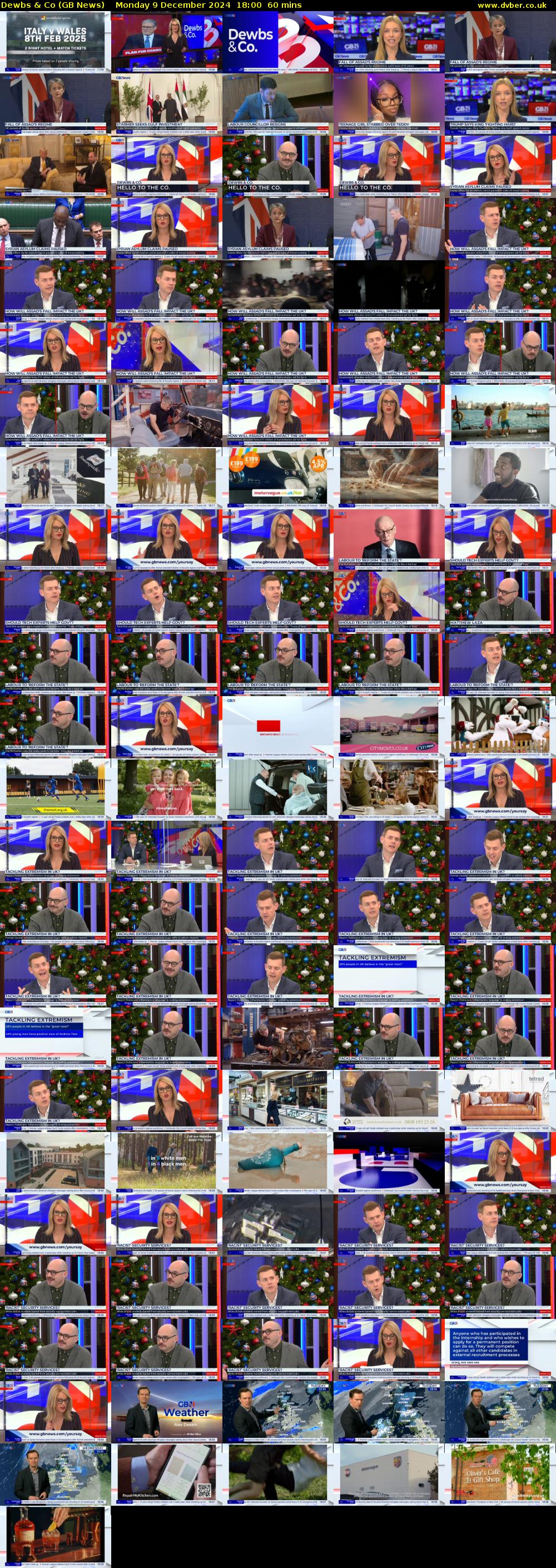 Dewbs & Co (GB News) Monday 9 December 2024 18:00 - 19:00
