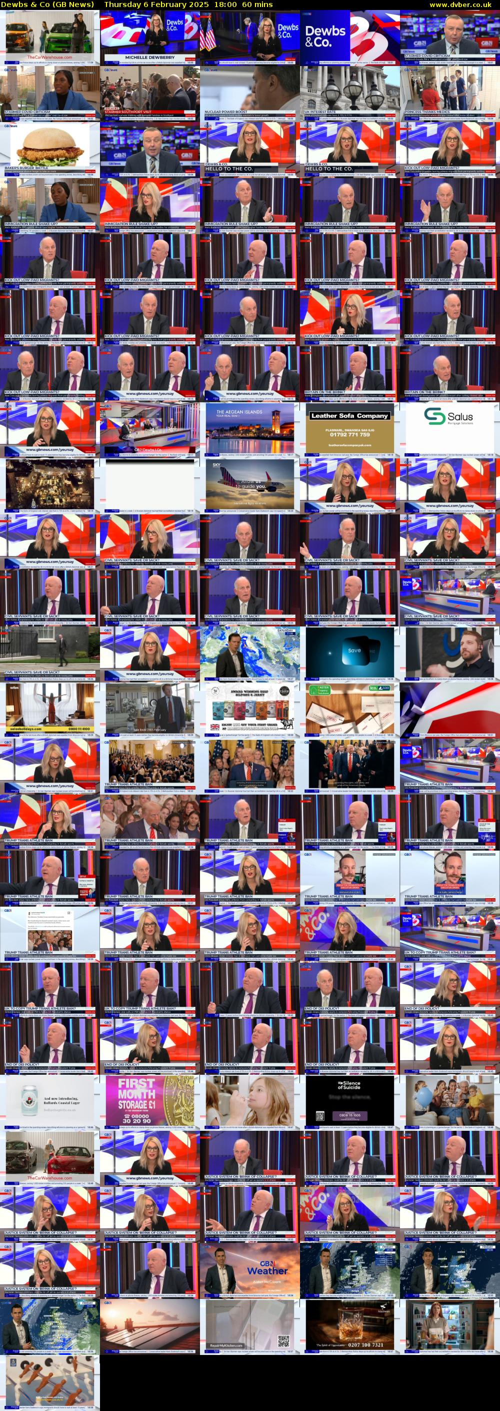 Dewbs & Co (GB News) Thursday 6 February 2025 18:00 - 19:00