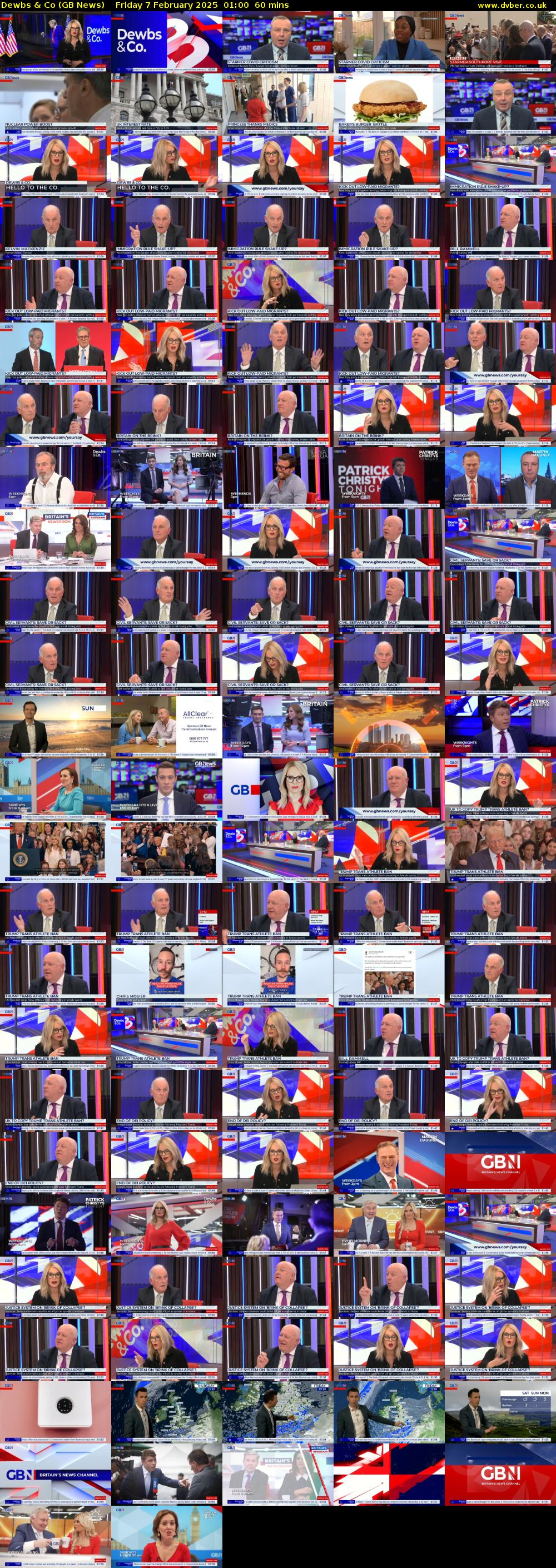 Dewbs & Co (GB News) Friday 7 February 2025 01:00 - 02:00