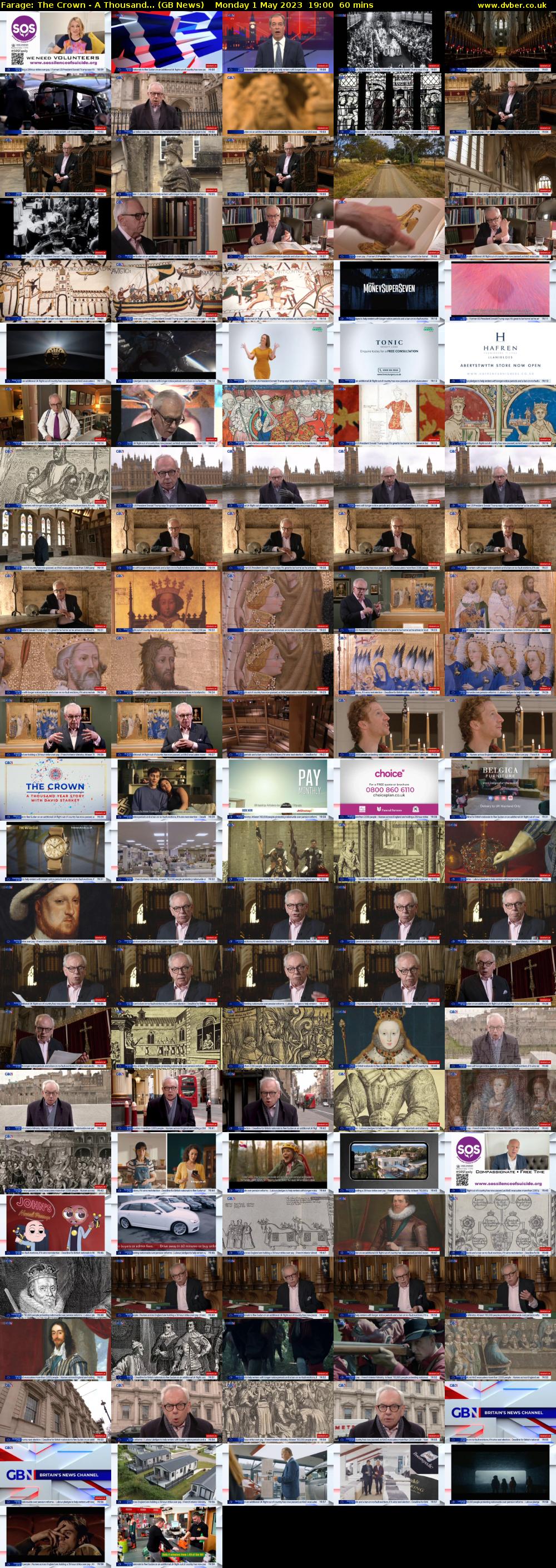 Farage: The Crown - A Thousand... (GB News) Monday 1 May 2023 19:00 - 20:00
