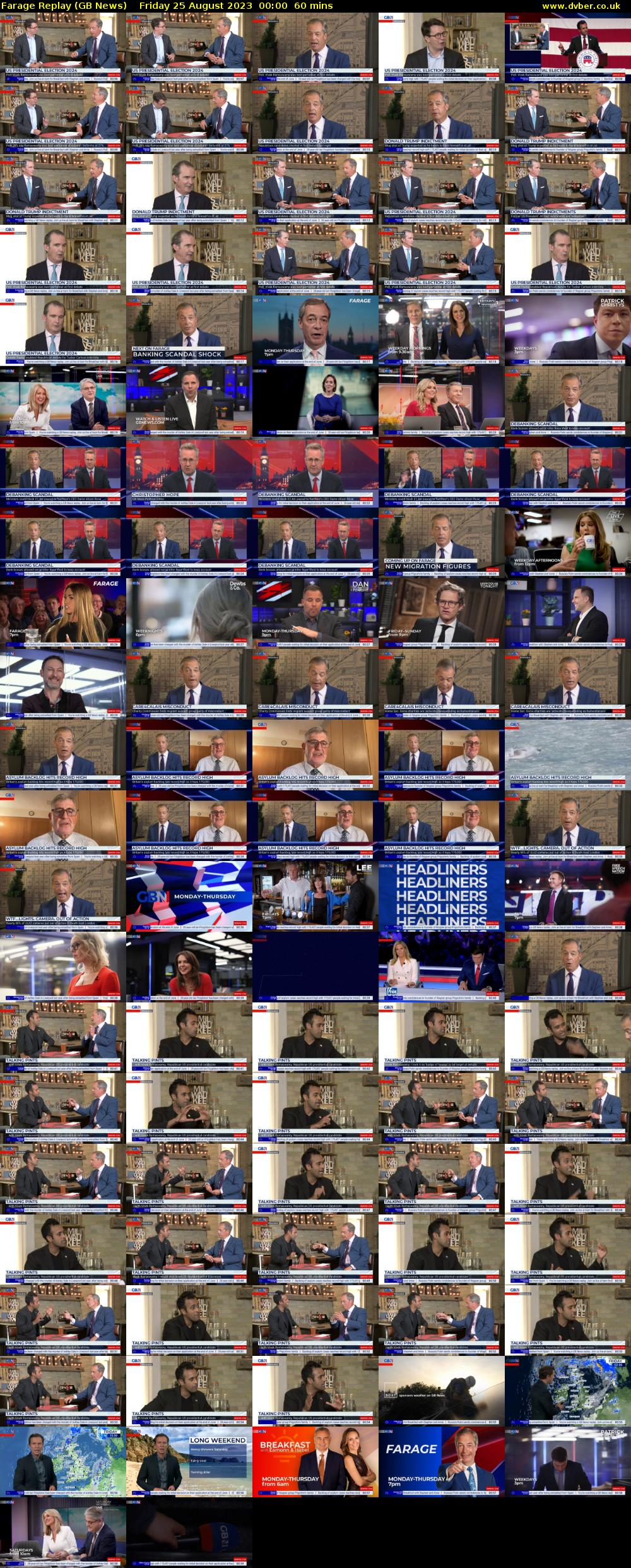 Farage Replay (GB News) Friday 25 August 2023 00:00 - 01:00