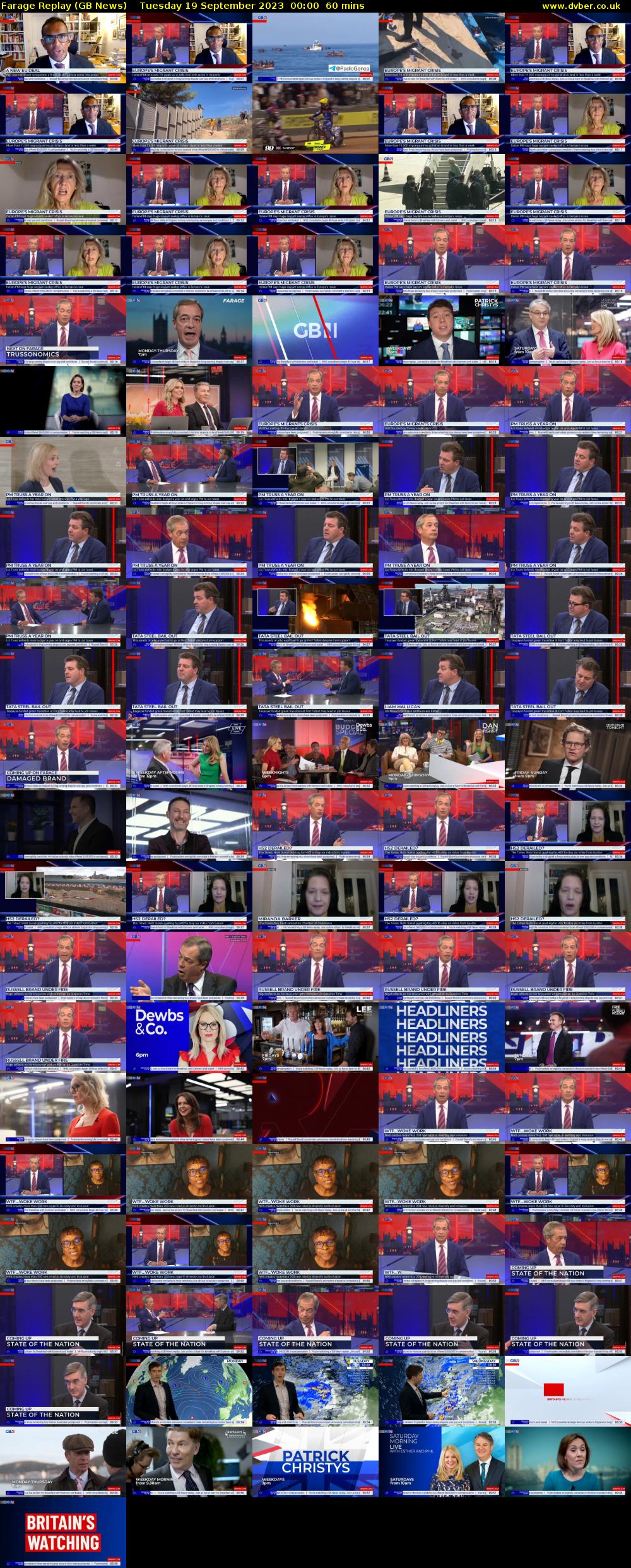 Farage Replay (GB News) Tuesday 19 September 2023 00:00 - 01:00