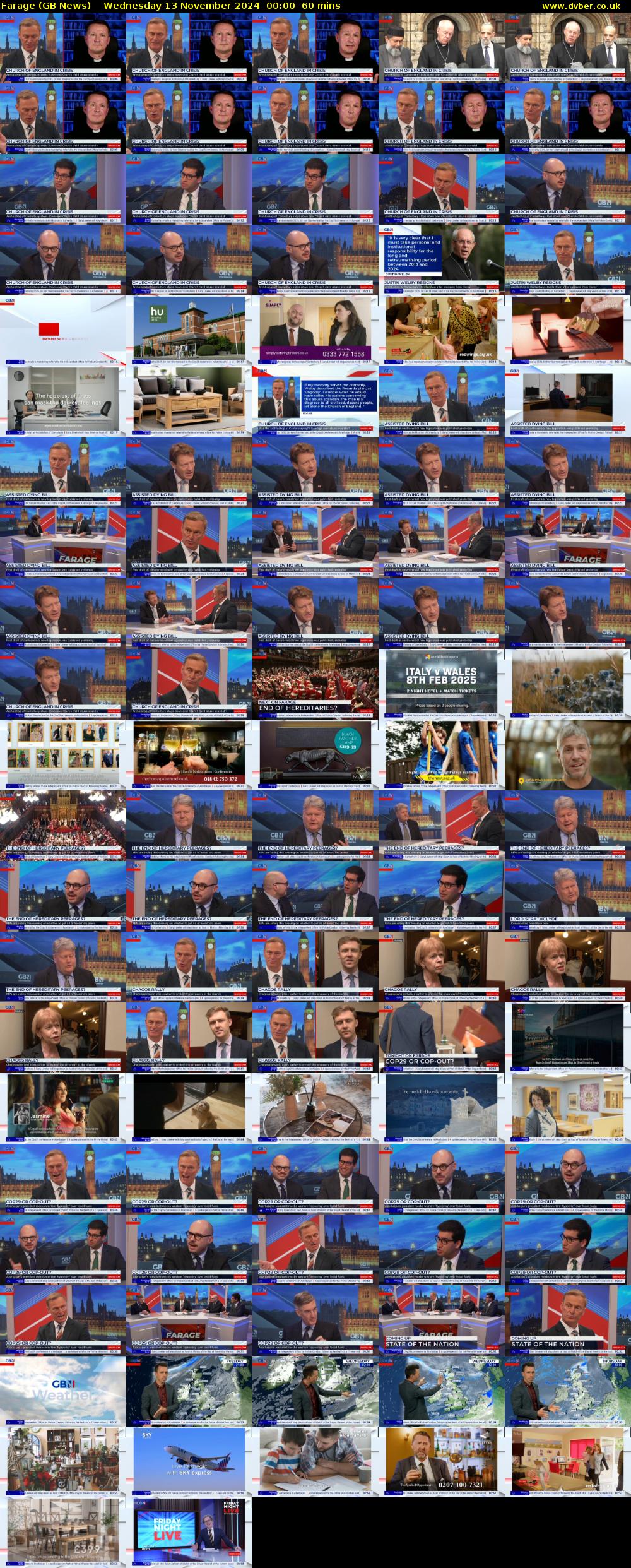 Farage (GB News) Wednesday 13 November 2024 00:00 - 01:00