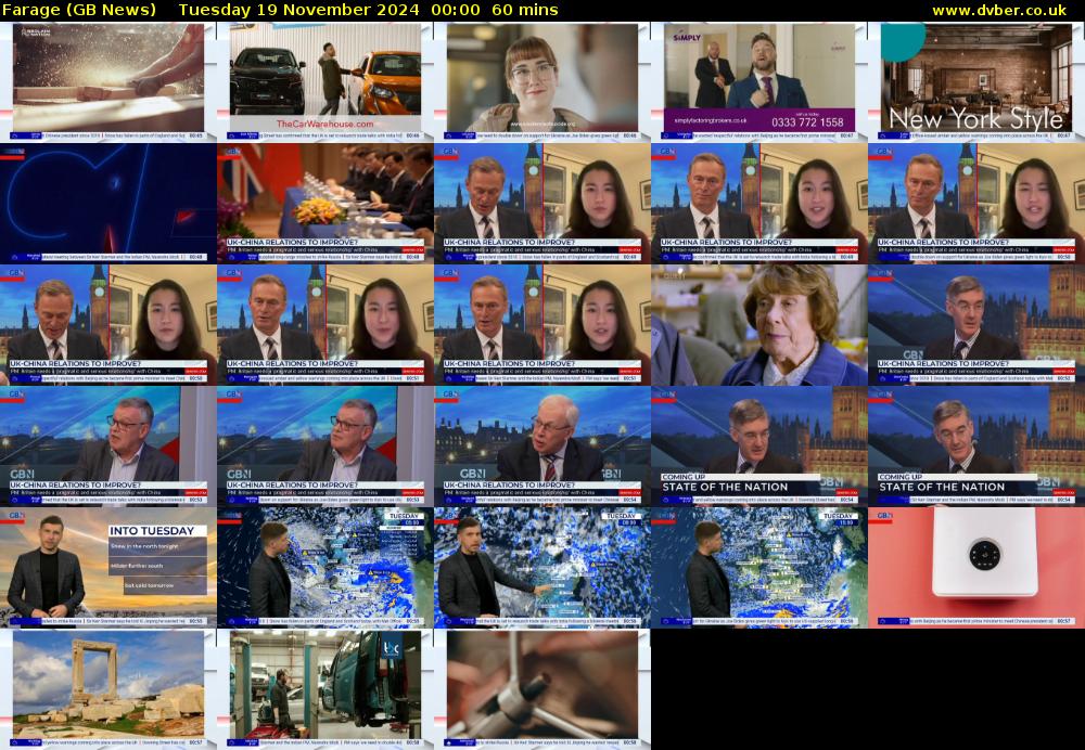 Farage (GB News) Tuesday 19 November 2024 00:00 - 01:00