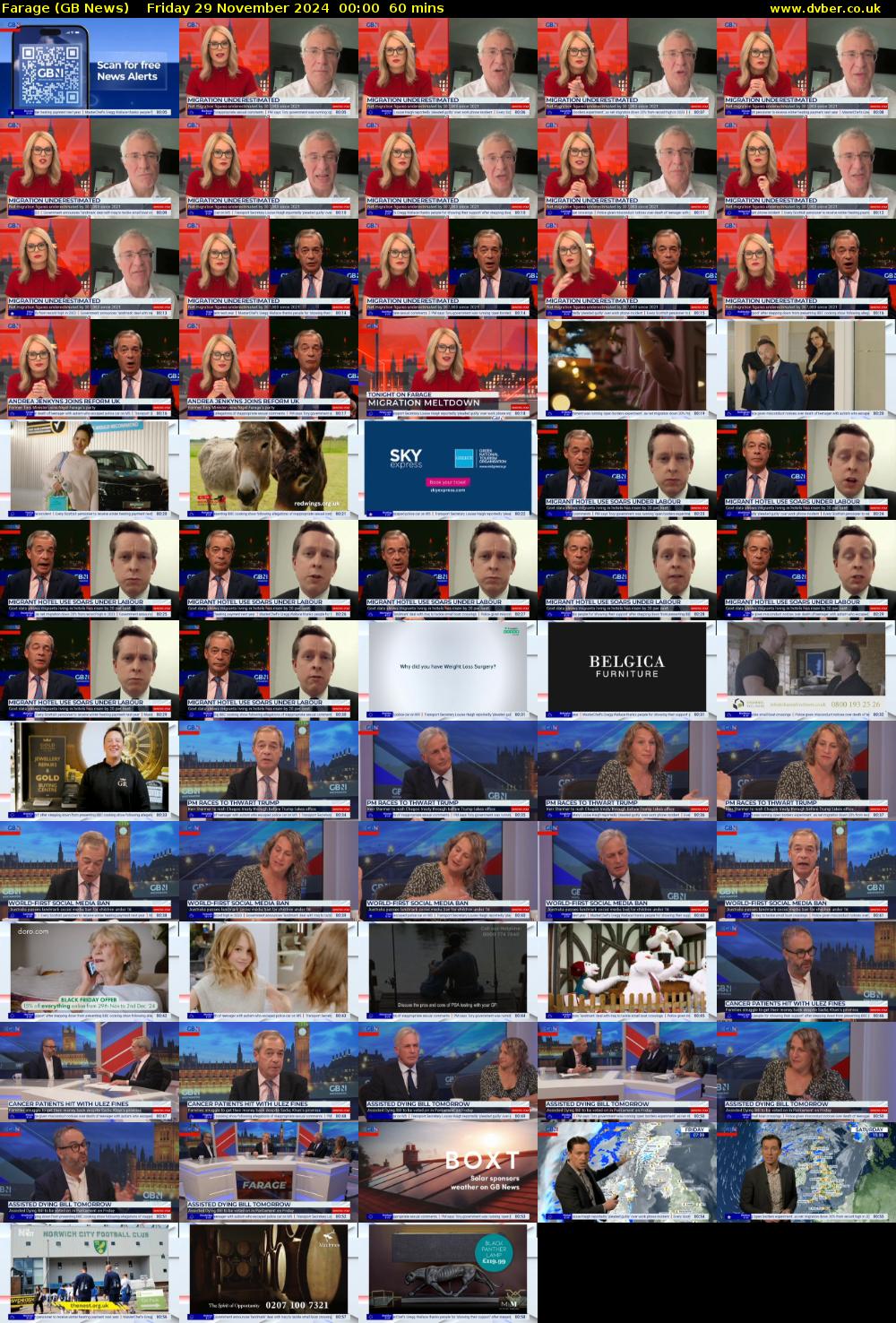 Farage (GB News) Friday 29 November 2024 00:00 - 01:00