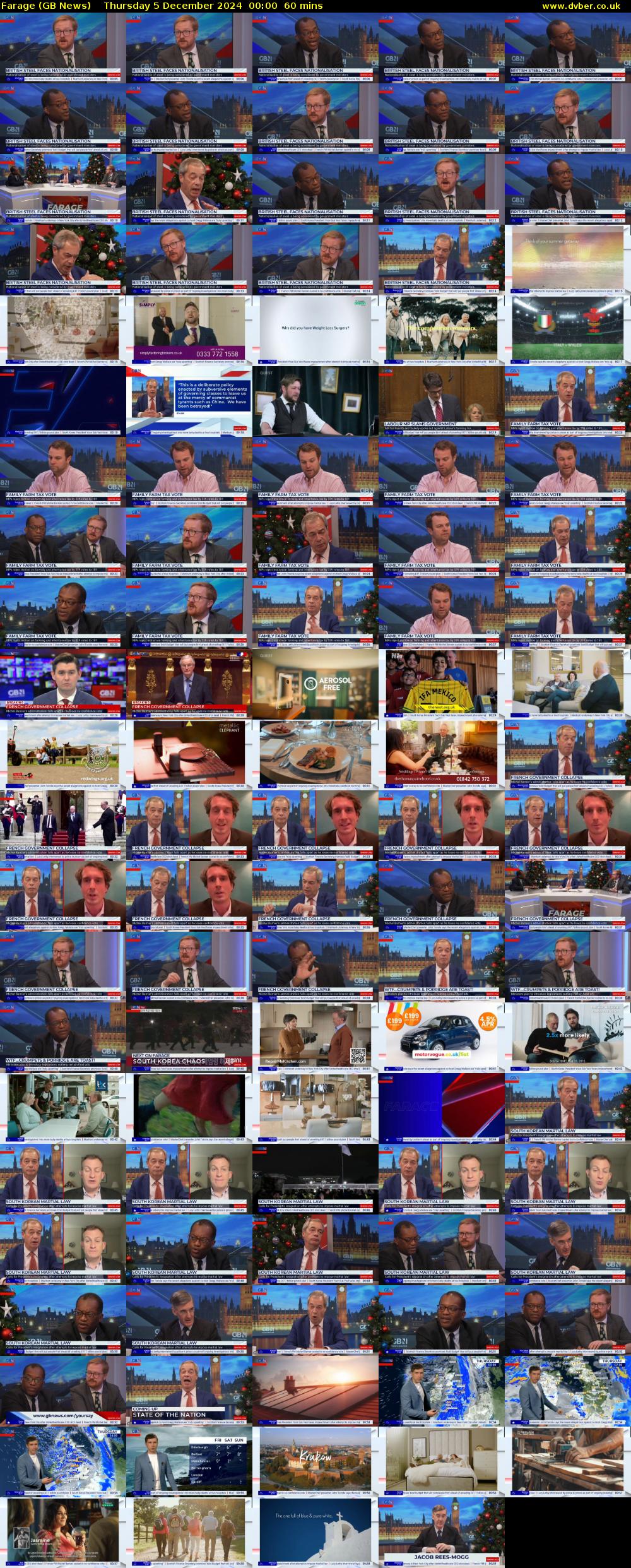 Farage (GB News) Thursday 5 December 2024 00:00 - 01:00