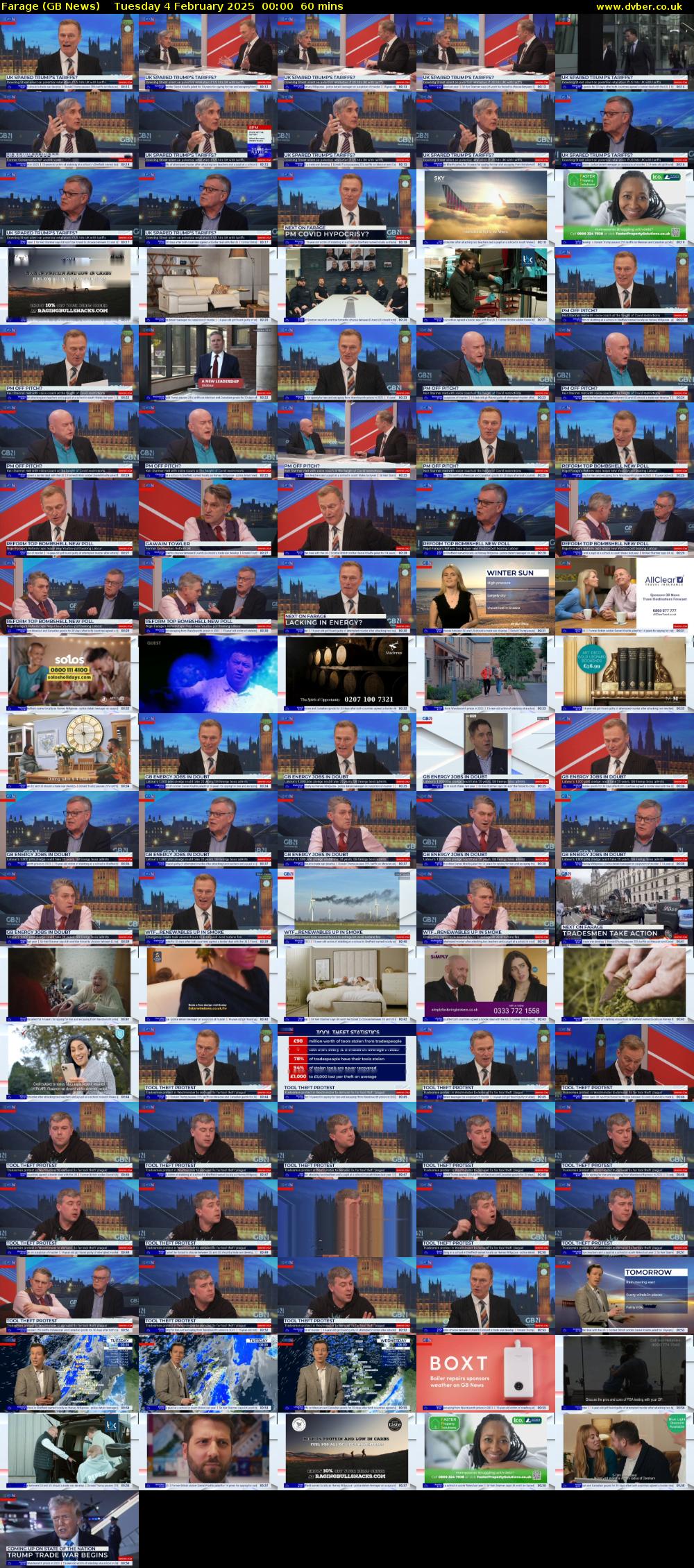 Farage (GB News) Tuesday 4 February 2025 00:00 - 01:00