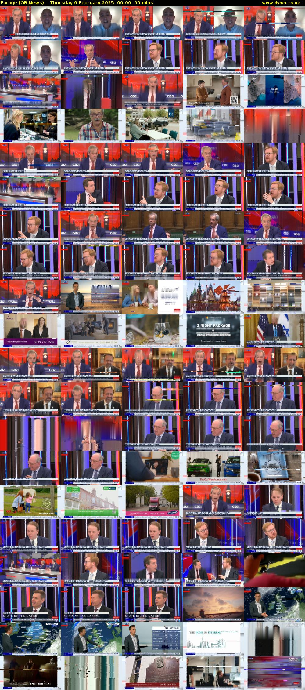 Farage (GB News) Thursday 6 February 2025 00:00 - 01:00