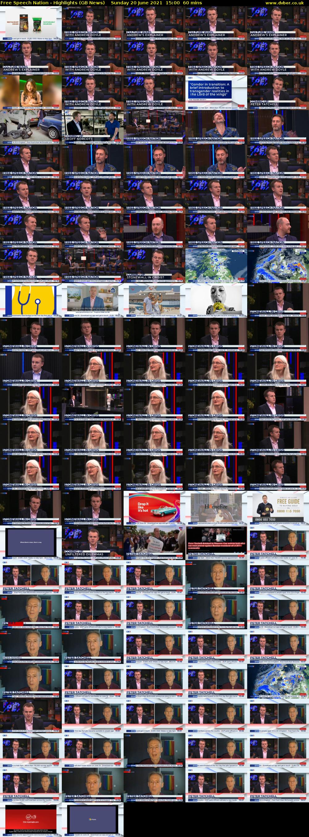 Free Speech Nation - Highlights (GB News) Sunday 20 June 2021 15:00 - 16:00