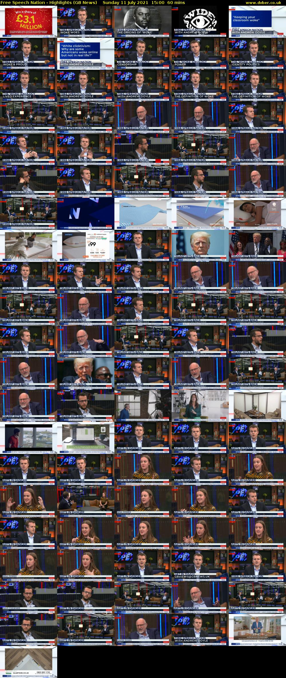 Free Speech Nation - Highlights (GB News) Sunday 11 July 2021 15:00 - 16:00
