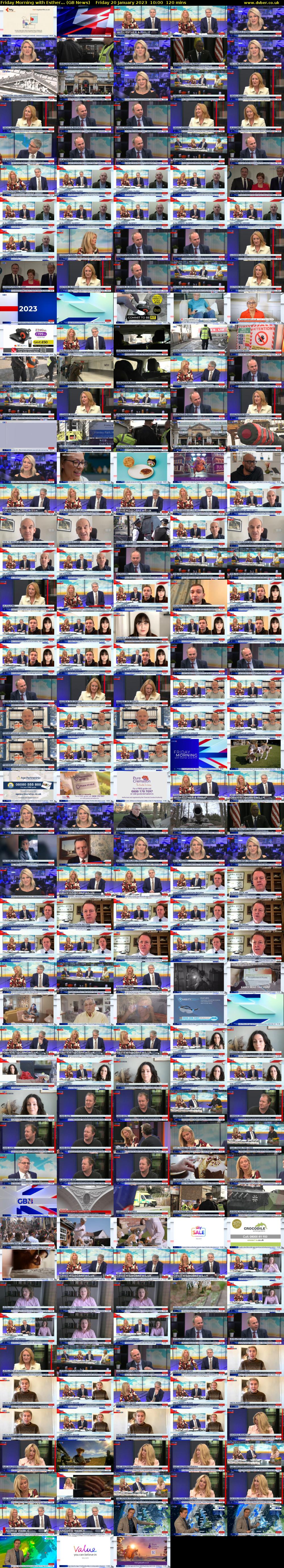 Friday Morning with Esther... (GB News) Friday 20 January 2023 10:00 - 12:00