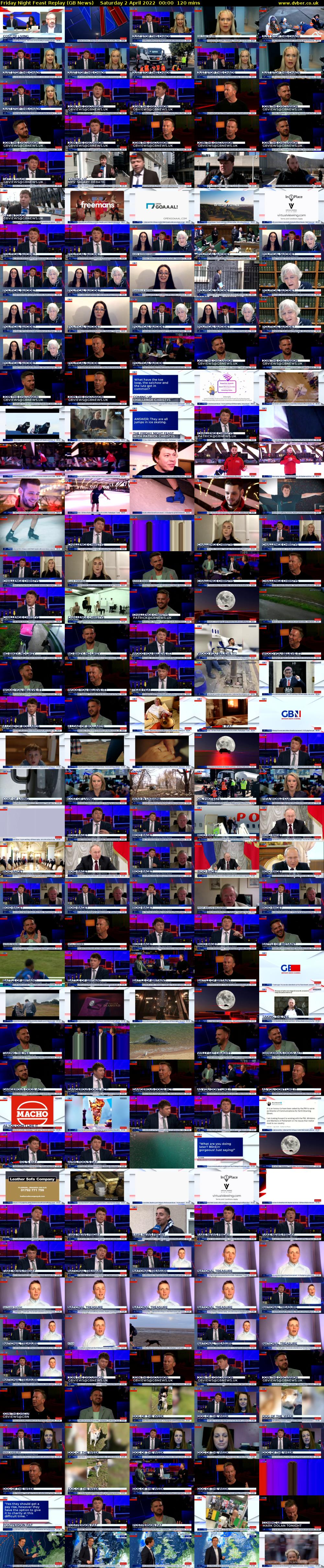 Friday Night Feast Replay (GB News) Saturday 2 April 2022 00:00 - 02:00