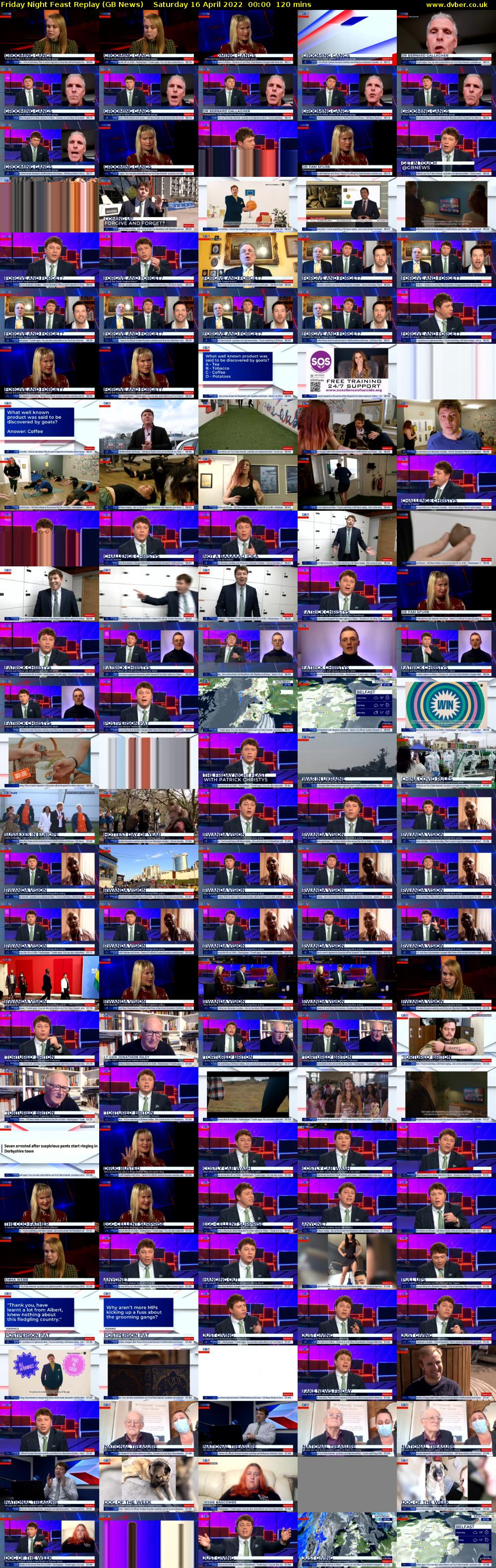 Friday Night Feast Replay (GB News) Saturday 16 April 2022 00:00 - 02:00