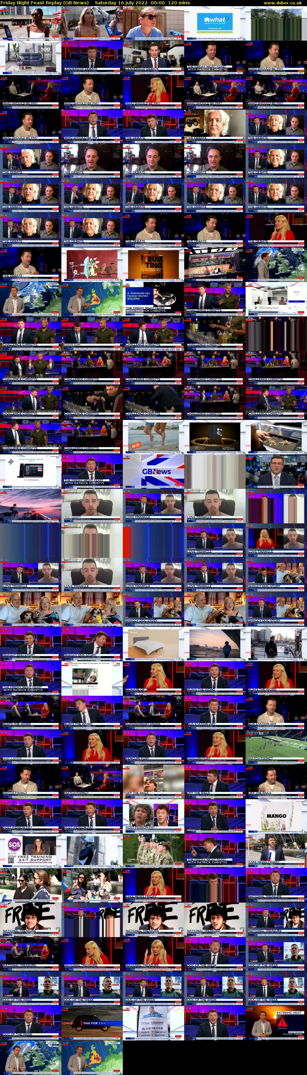 Friday Night Feast Replay (GB News) Saturday 16 July 2022 00:00 - 02:00