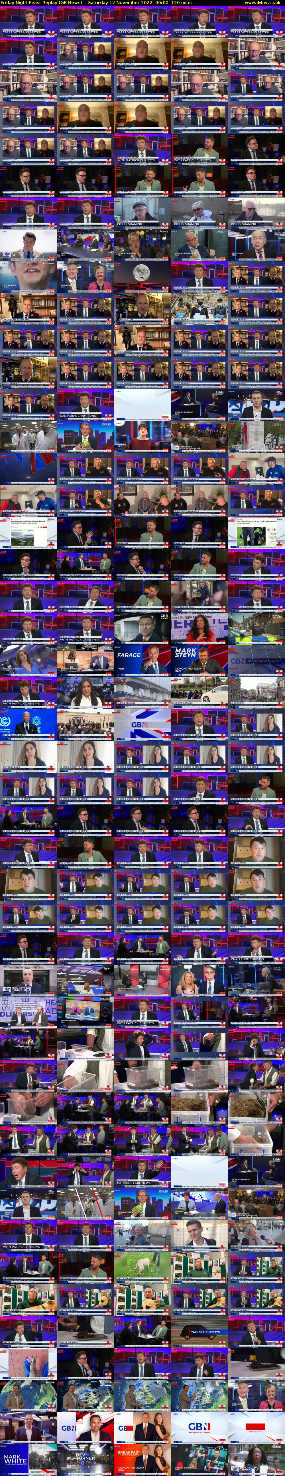 Friday Night Feast Replay (GB News) Saturday 12 November 2022 00:00 - 02:00
