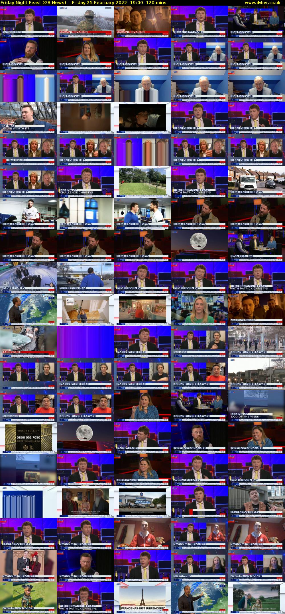 Friday Night Feast (GB News) Friday 25 February 2022 19:00 - 21:00