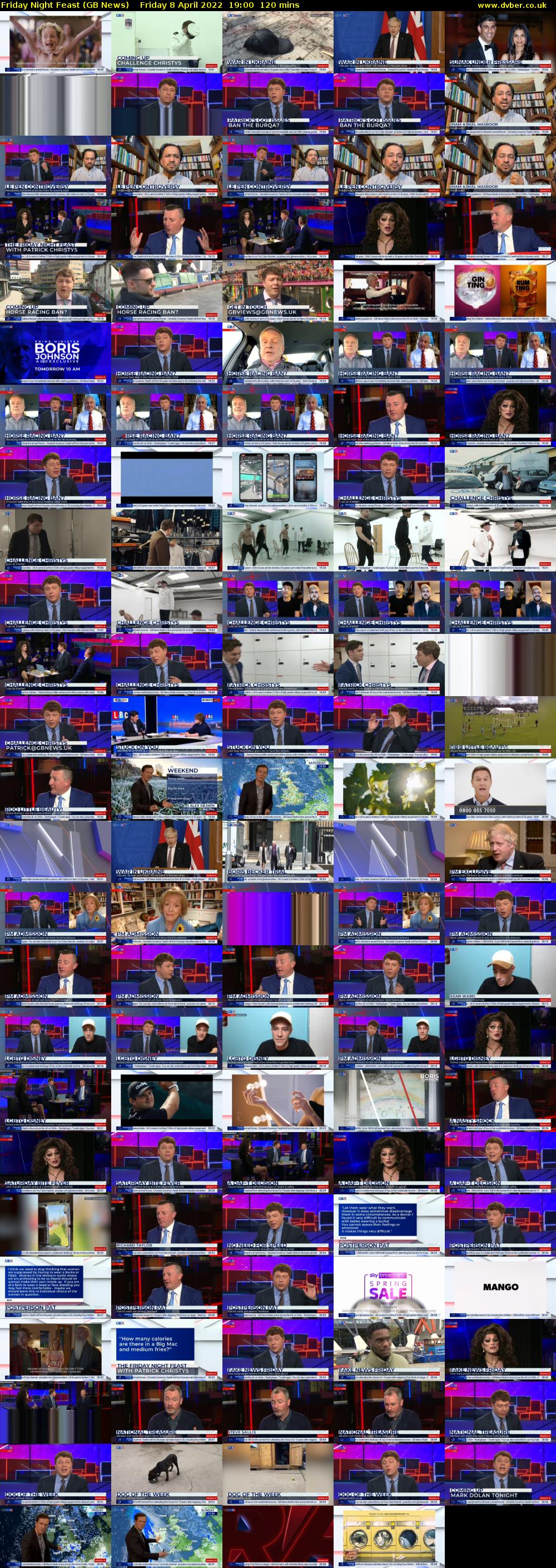 Friday Night Feast (GB News) Friday 8 April 2022 19:00 - 21:00