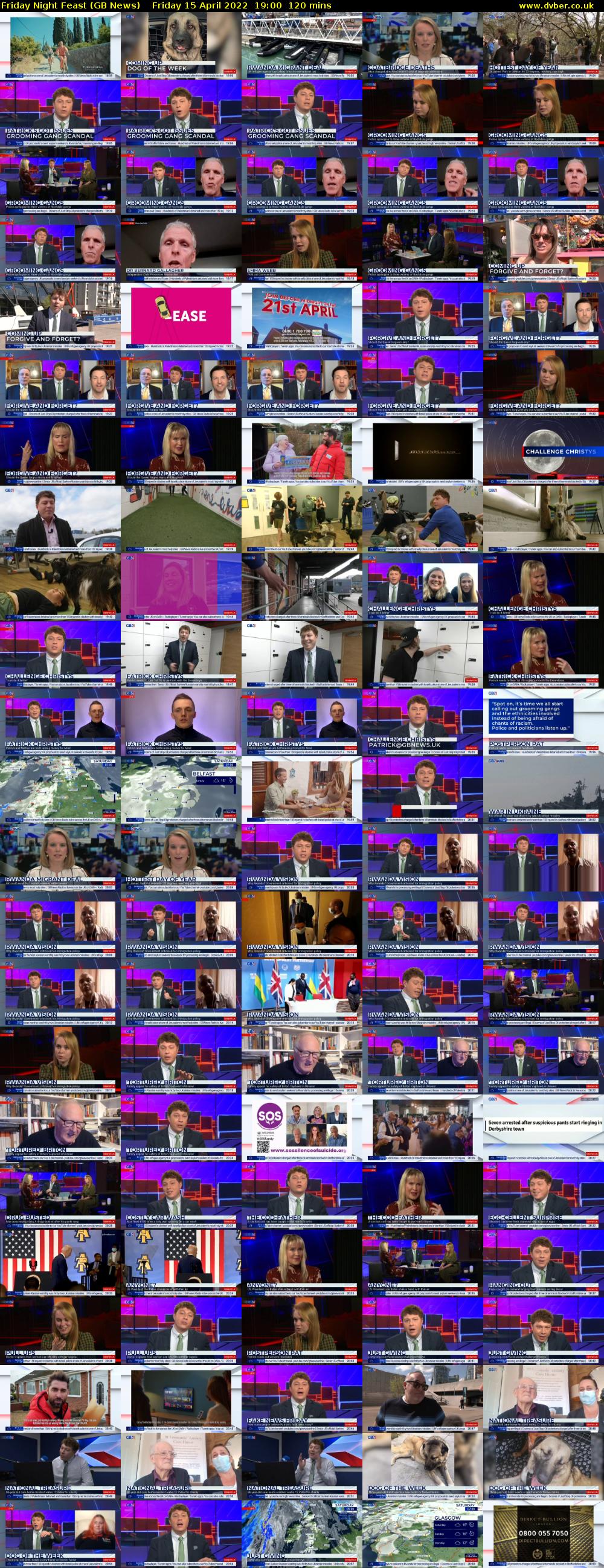 Friday Night Feast (GB News) Friday 15 April 2022 19:00 - 21:00