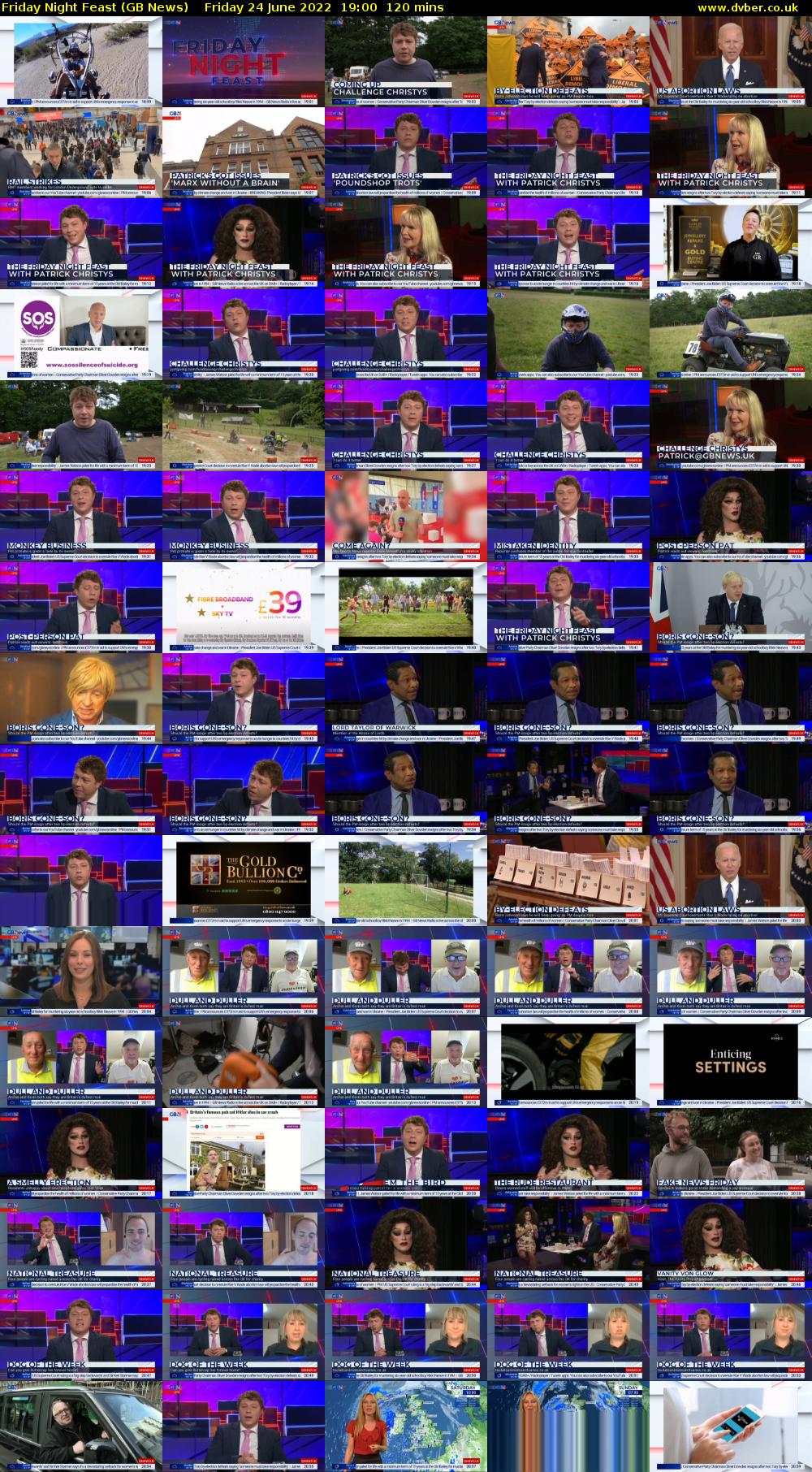 Friday Night Feast (GB News) Friday 24 June 2022 19:00 - 21:00