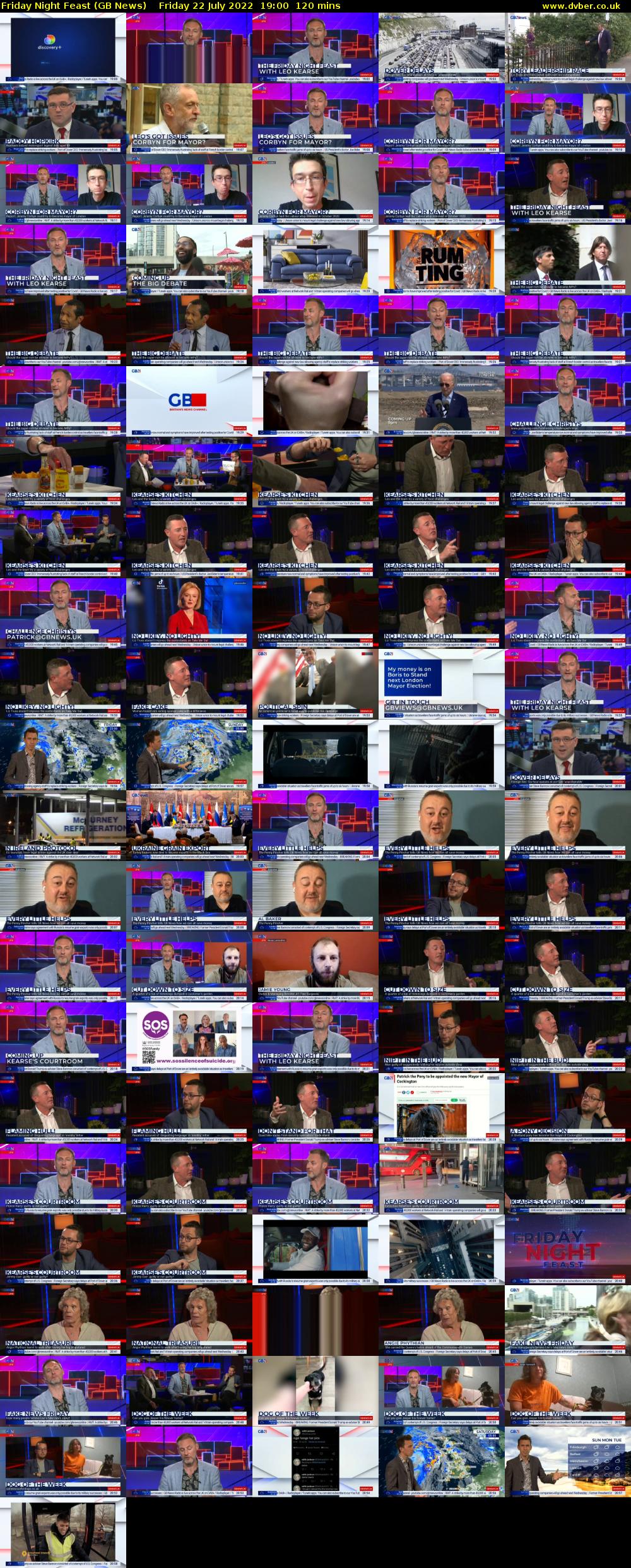 Friday Night Feast (GB News) Friday 22 July 2022 19:00 - 21:00