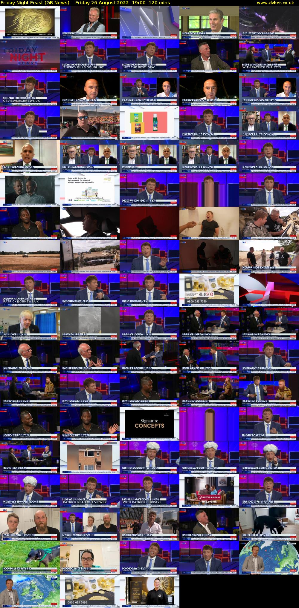 Friday Night Feast (GB News) Friday 26 August 2022 19:00 - 21:00