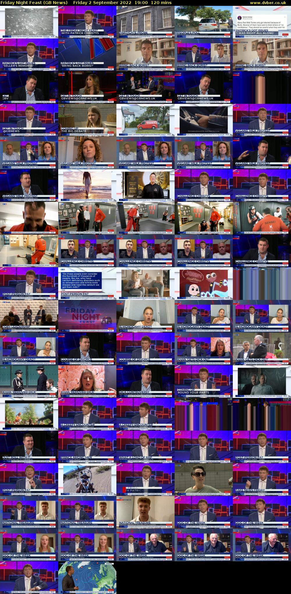 Friday Night Feast (GB News) Friday 2 September 2022 19:00 - 21:00