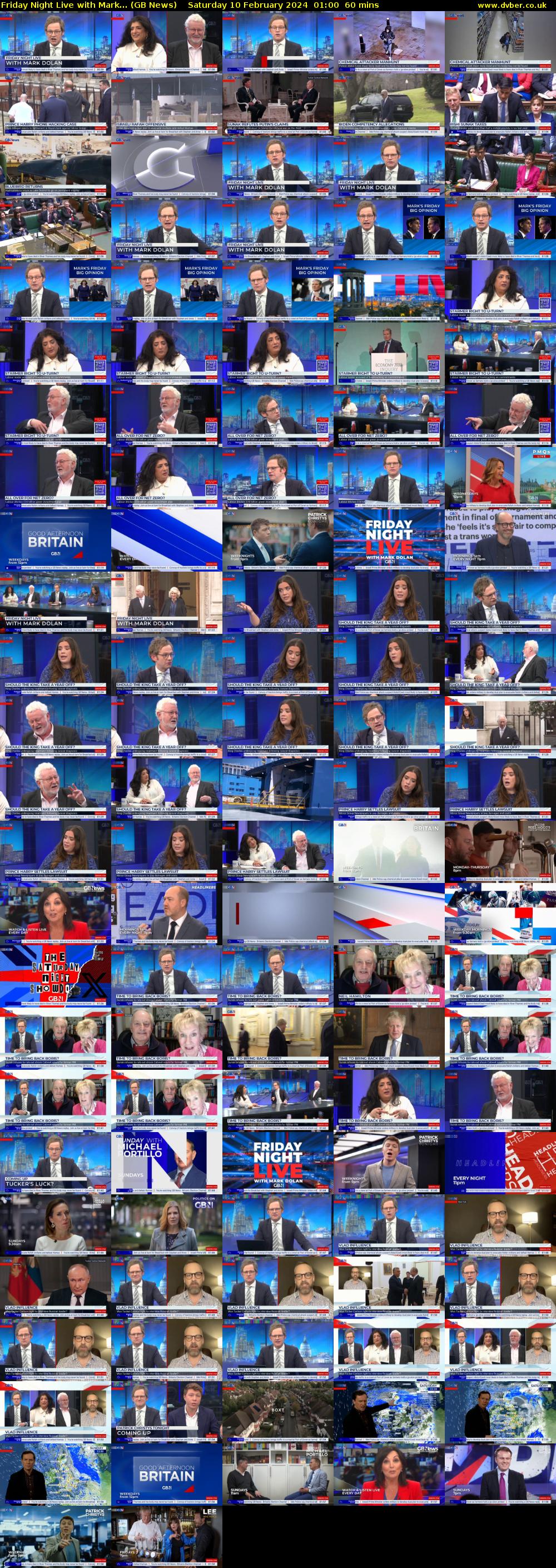 Friday Night Live with Mark... (GB News) Saturday 10 February 2024 01:00 - 02:00