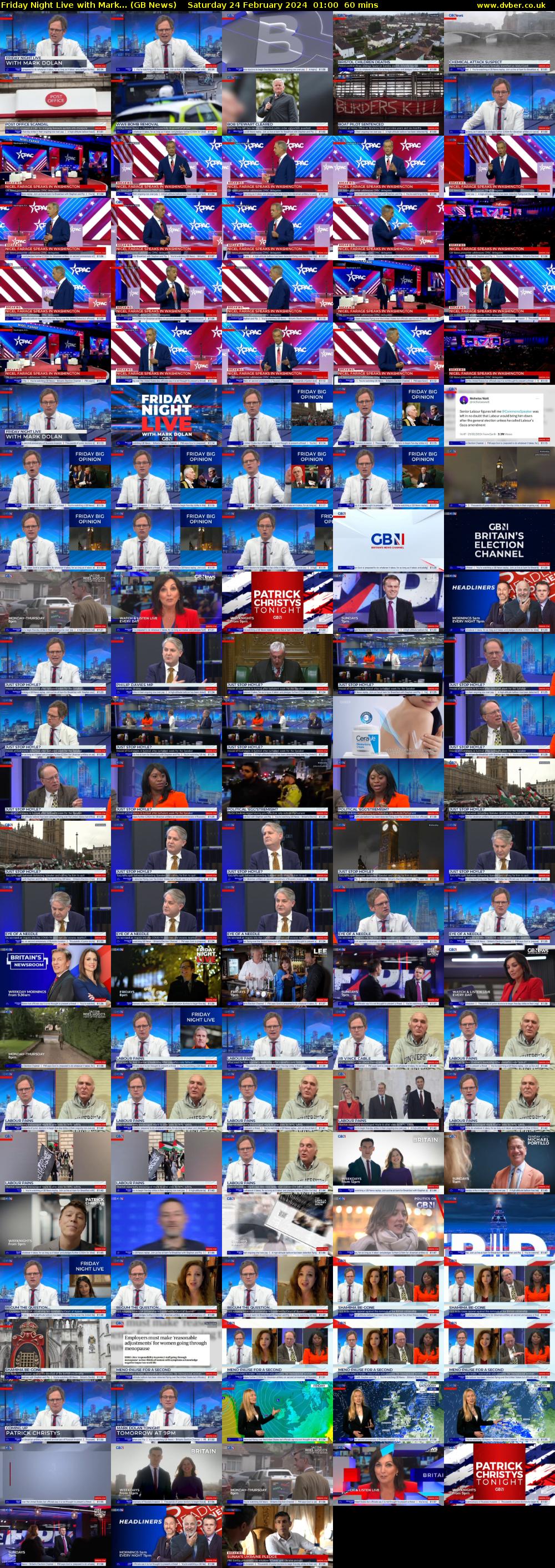 Friday Night Live with Mark... (GB News) Saturday 24 February 2024 01:00 - 02:00