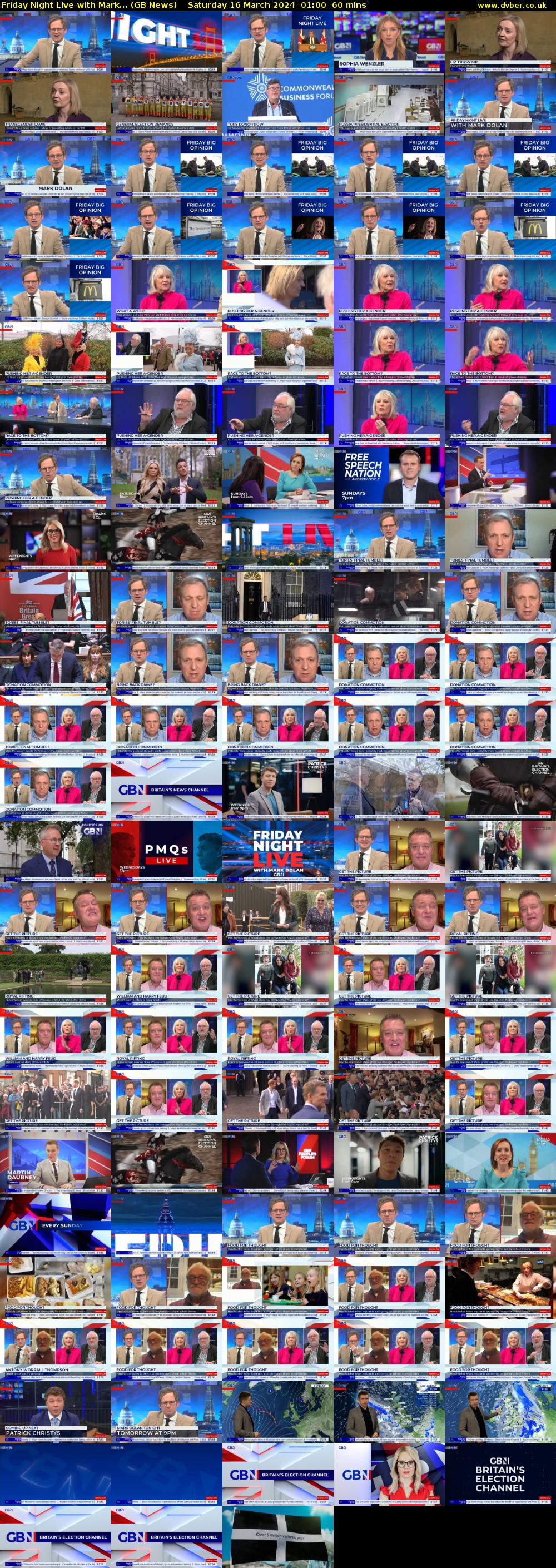 Friday Night Live with Mark... (GB News) Saturday 16 March 2024 01:00 - 02:00