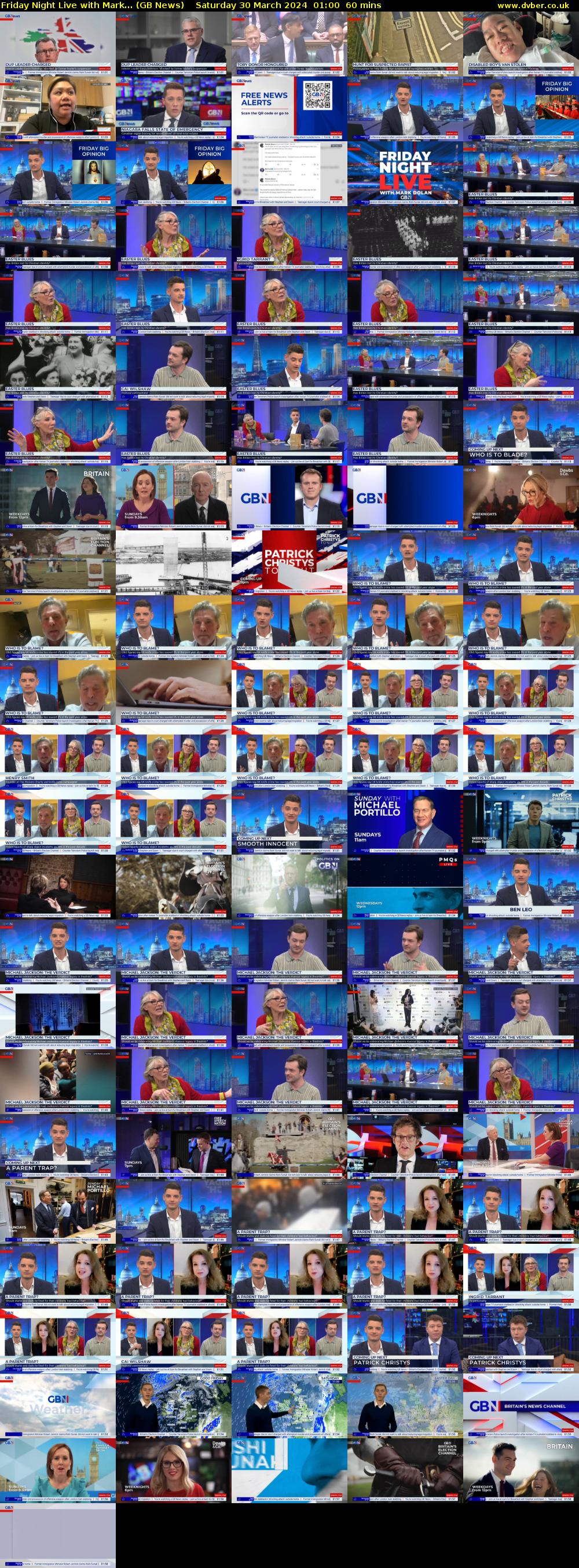 Friday Night Live with Mark... (GB News) Saturday 30 March 2024 01:00 - 02:00