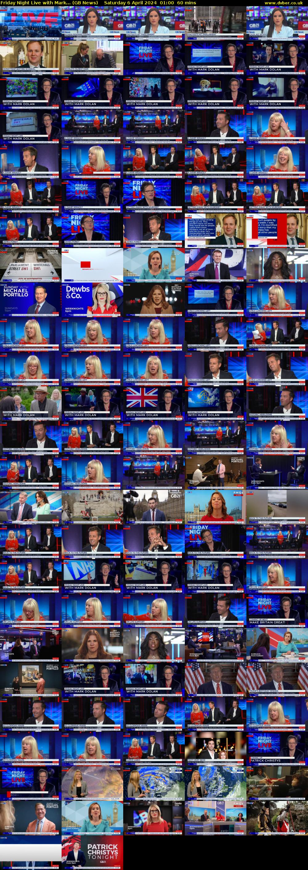 Friday Night Live with Mark... (GB News) Saturday 6 April 2024 01:00 - 02:00